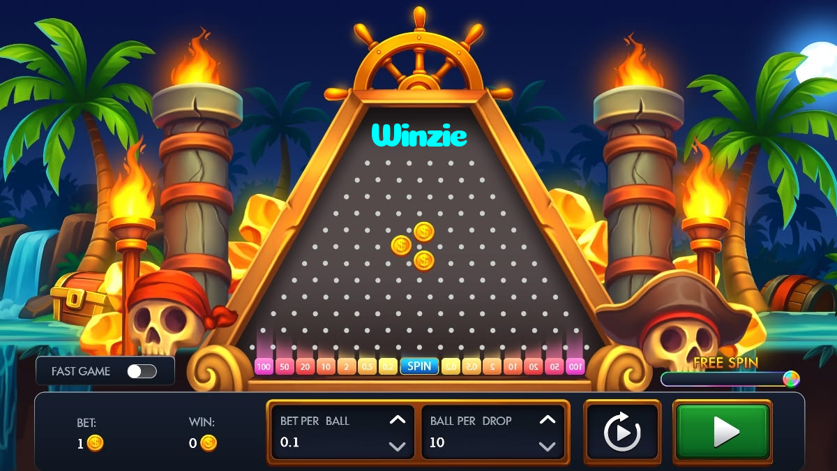 Winzie casino presented on mobile device in Pakistan with slots and live games